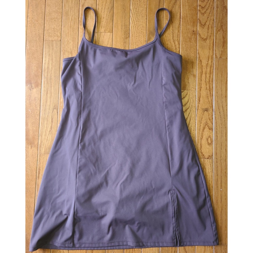 Qinsen Womens One Piece Stretchable Bodysuit Dress Lg Cocoa Brown‎ Pickleball